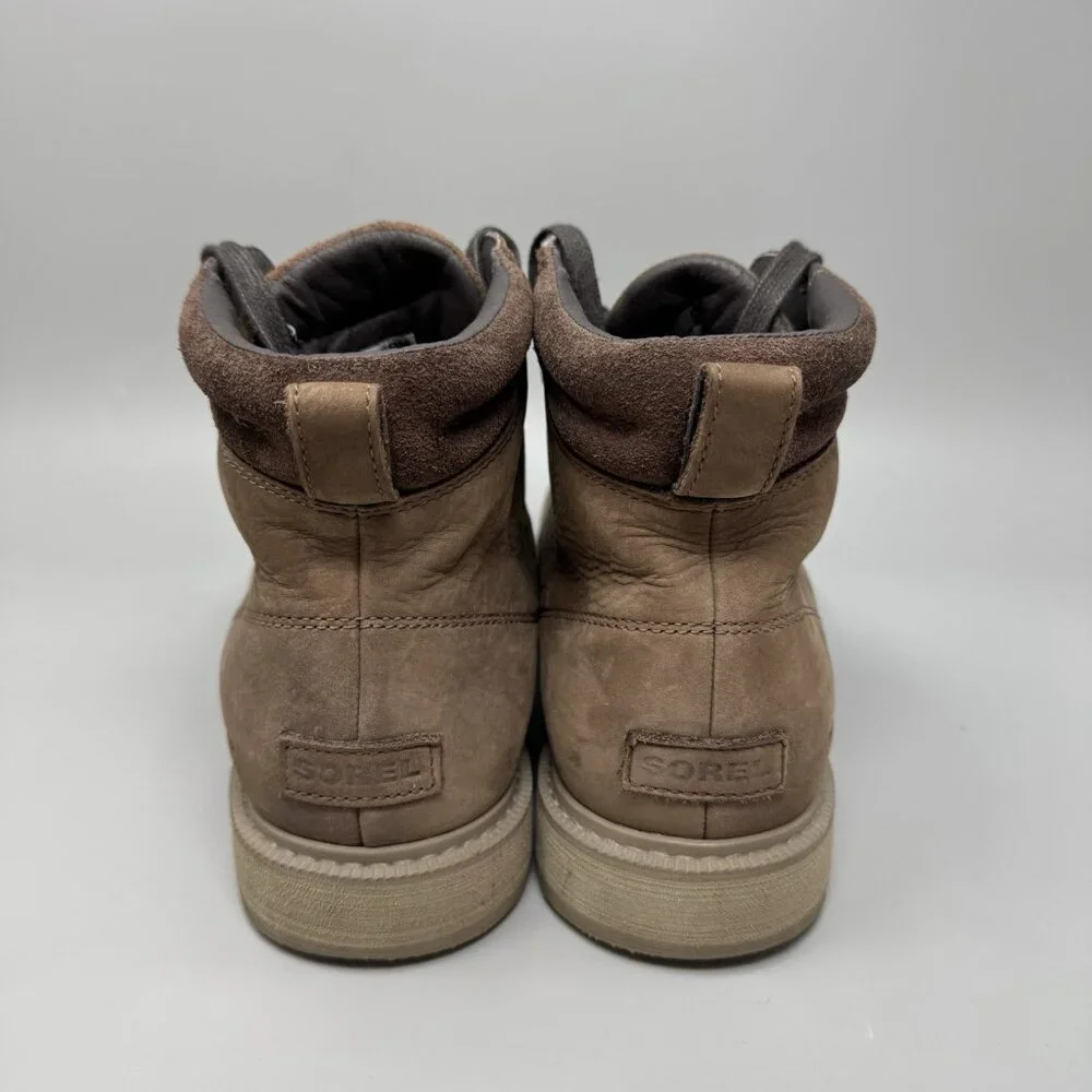 SOREL Madson II Moc Toe Waterproof Boots Mens Size 11 Tobacco Brown NM3851-256